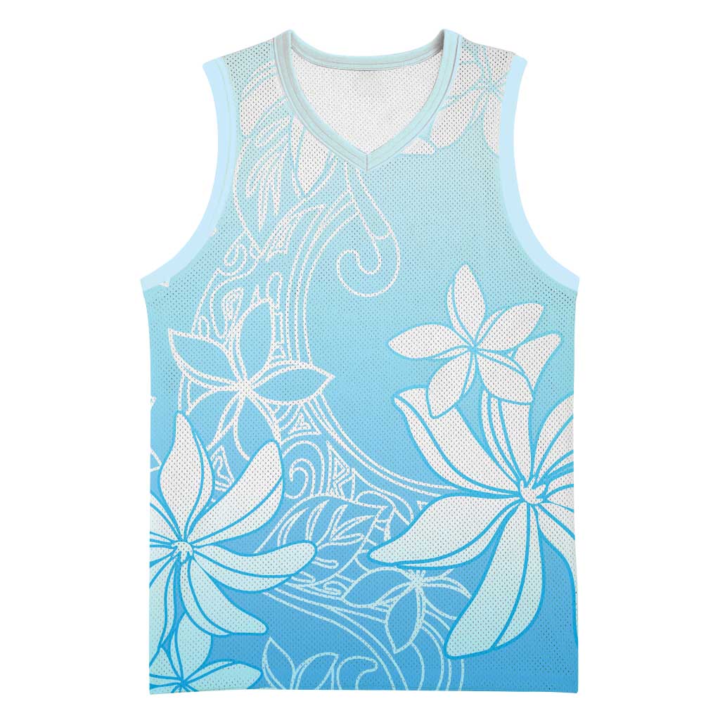 Tiare Tahiti Basketball Jersey Blue Polynesia Motifs - Polynesian Pride