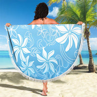 Tiare Tahiti Beach Blanket Blue Polynesia Motifs - Polynesian Pride