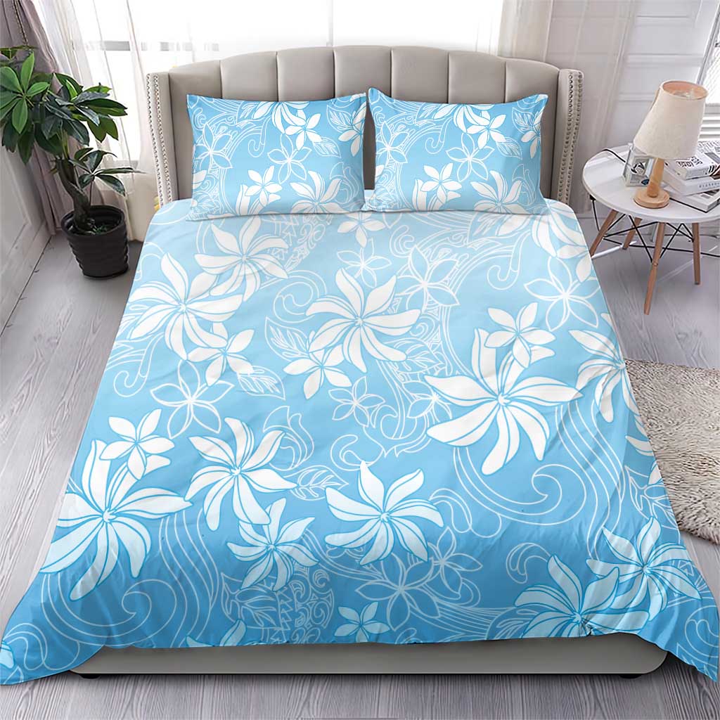 Tiare Tahiti Bedding Set Blue Polynesia Motifs - Polynesian Pride