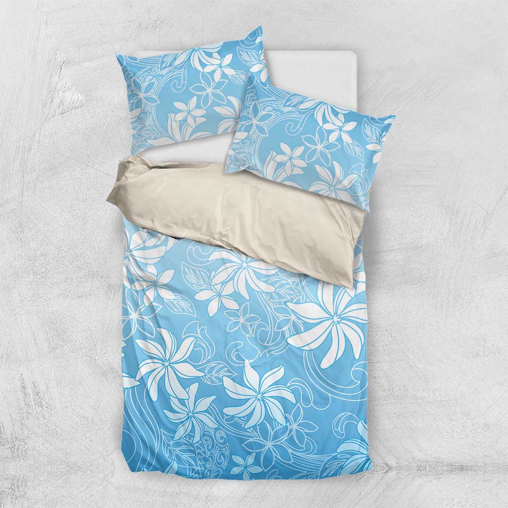 Tiare Tahiti Bedding Set Blue Polynesia Motifs - Polynesian Pride