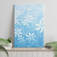 Tiare Tahiti Canvas Wall Art Blue Polynesia Motifs - Polynesian Pride