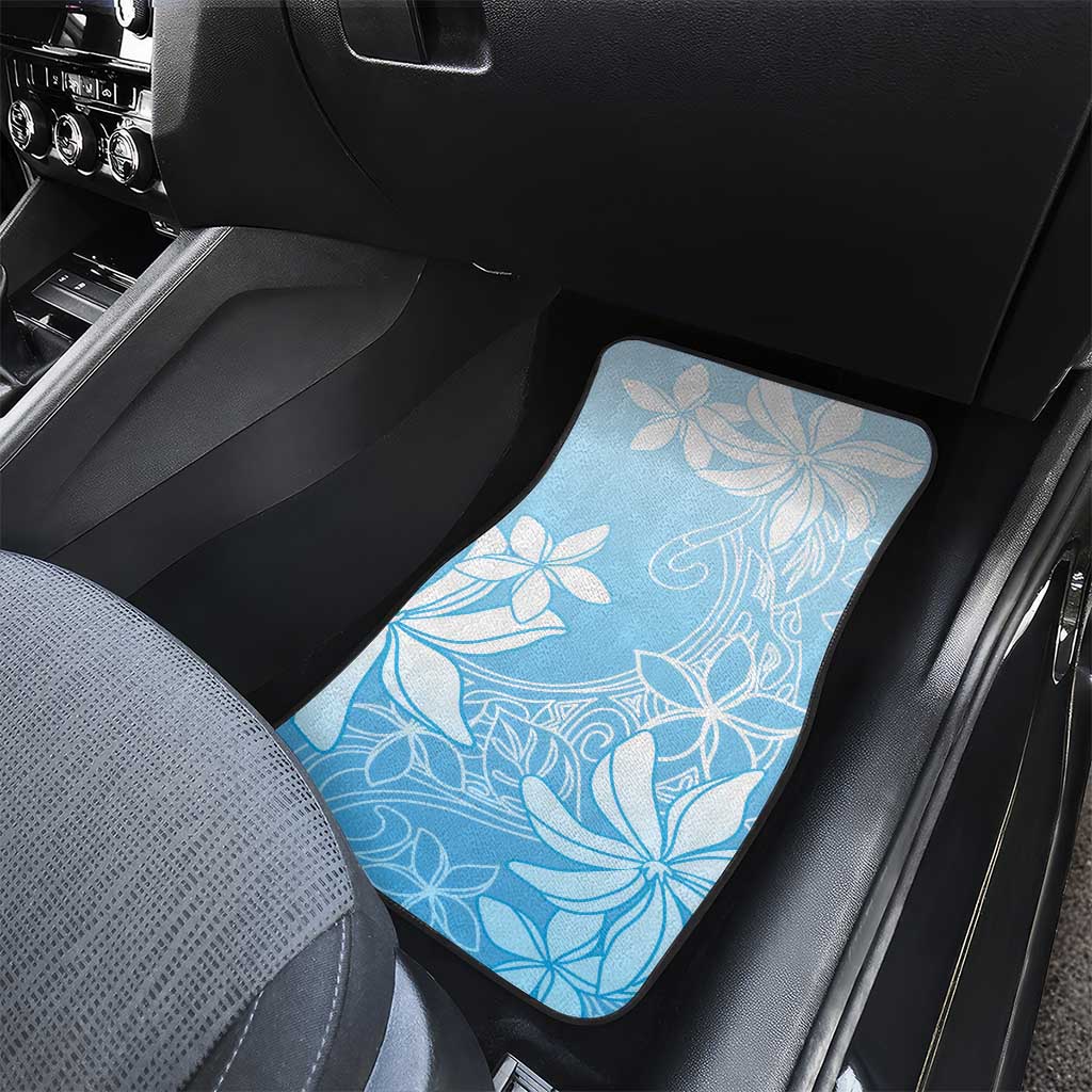 Tiare Tahiti Car Mats Blue Polynesia Motifs - Polynesian Pride