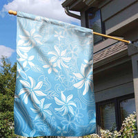 Tiare Tahiti Garden Flag Blue Polynesia Motifs - Polynesian Pride