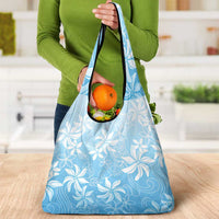 Tiare Tahiti Grocery Bag Blue Polynesia Motifs - Polynesian Pride