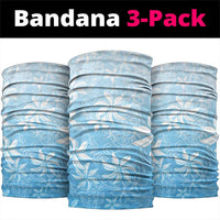 Tiare Tahiti Neck Gaiter Blue Polynesia Motifs - Polynesian Pride