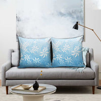 Tiare Tahiti Pillow Cover Blue Polynesia Motifs - Polynesian Pride