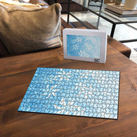 Tiare Tahiti Puzzle Blue Polynesia Motifs - Polynesian Pride