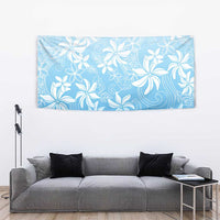 Tiare Tahiti Tapestry Blue Polynesia Motifs - Polynesian Pride