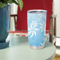 Tiare Tahiti Tumbler Cup Blue Polynesia Motifs - Polynesian Pride
