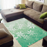 Tiare Tahiti Area Rug Matcha Polynesia Motifs - Polynesian Pride