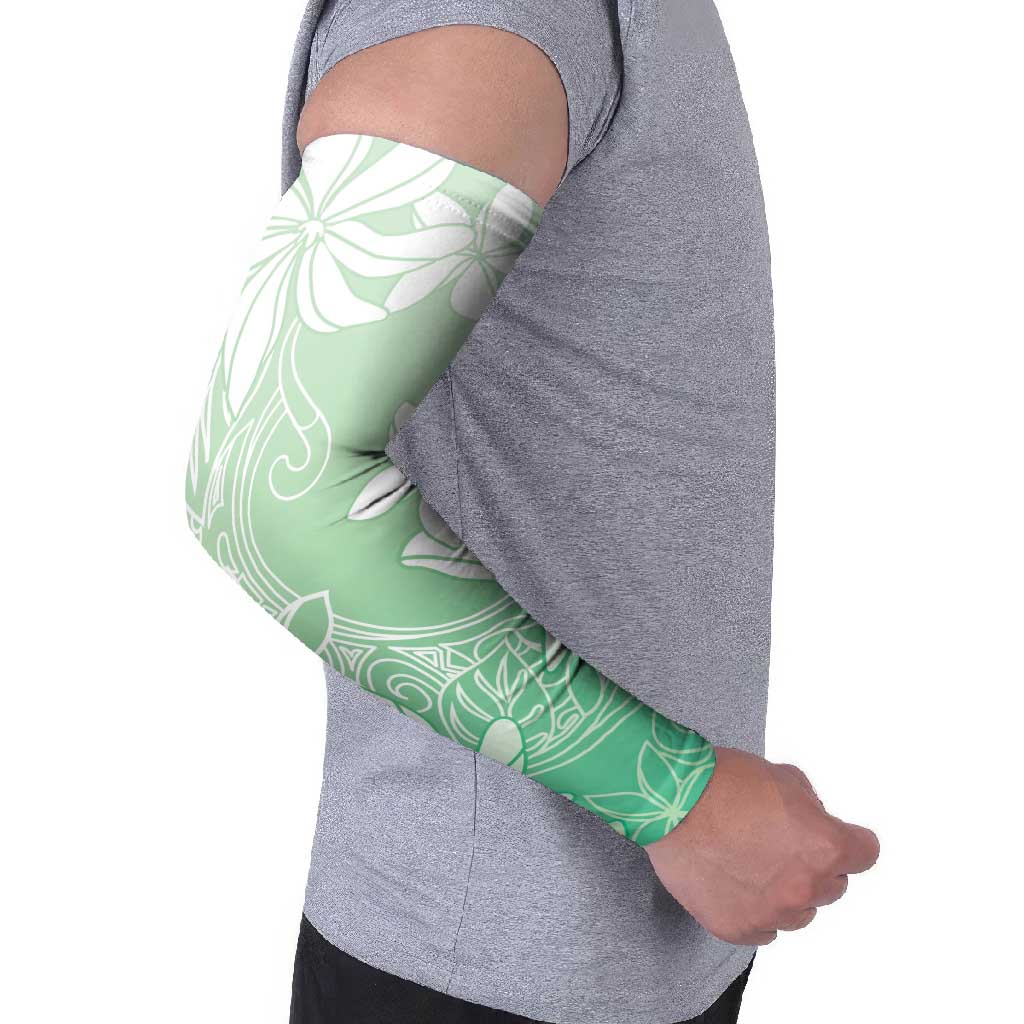 Tiare Tahiti Arm Sleeves Matcha Polynesia Motifs - Polynesian Pride