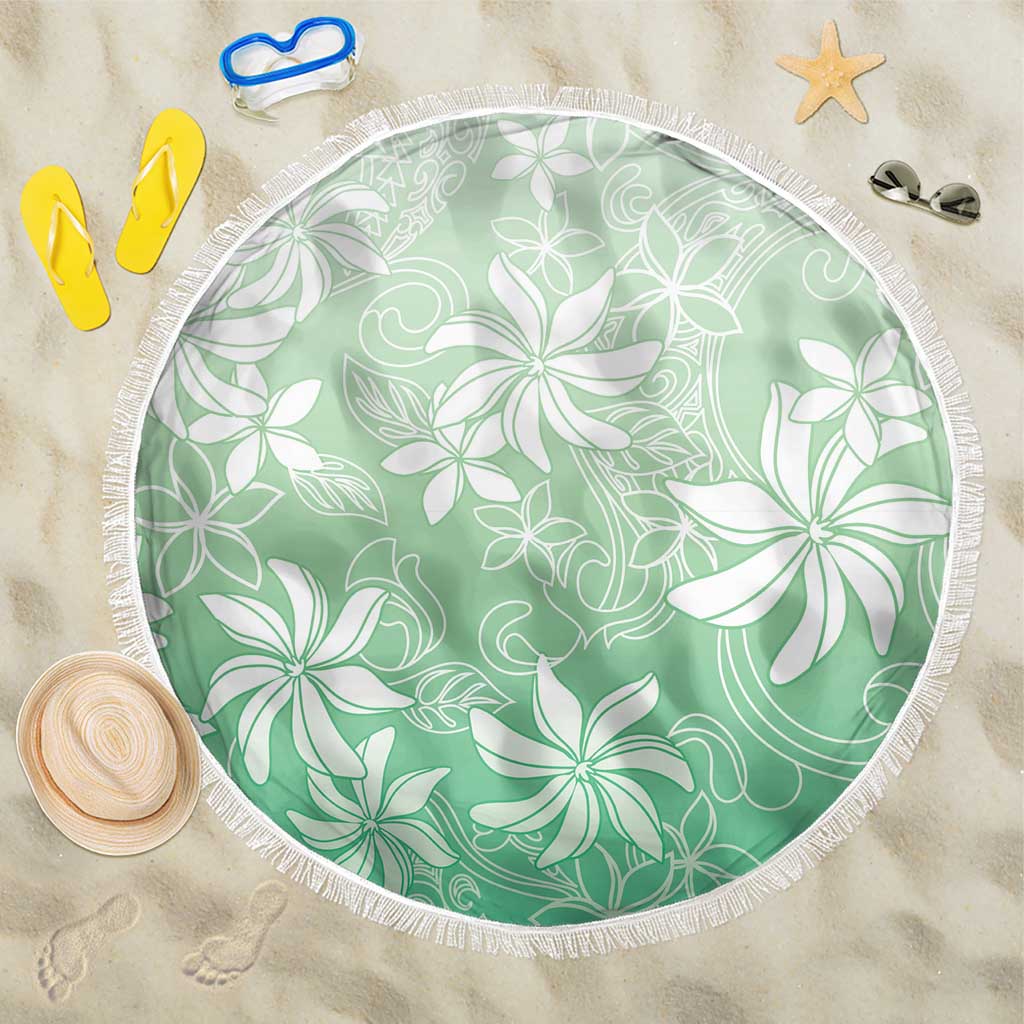 Tiare Tahiti Beach Blanket Matcha Polynesia Motifs - Polynesian Pride