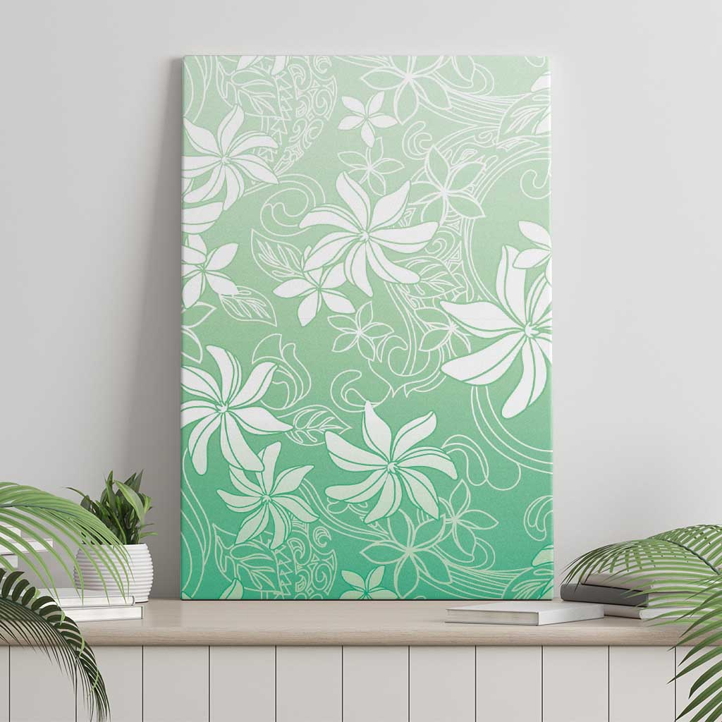 Tiare Tahiti Canvas Wall Art Matcha Polynesia Motifs - Polynesian Pride