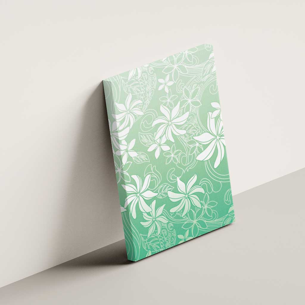 Tiare Tahiti Canvas Wall Art Matcha Polynesia Motifs - Polynesian Pride