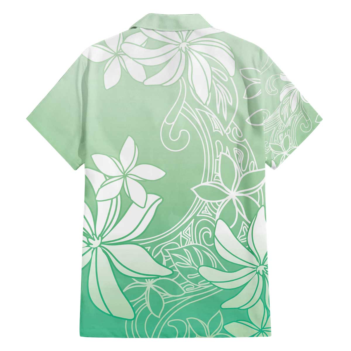 Tiare Tahiti Family Matching Off The Shoulder Long Sleeve Dress and Hawaiian Shirt Matcha Polynesia Motifs - Polynesian Pride