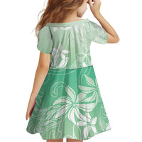 Tiare Tahiti Family Matching Off Shoulder Short Dress and Hawaiian Shirt Matcha Polynesia Motifs - Polynesian Pride