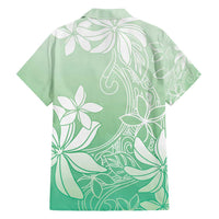 Tiare Tahiti Family Matching Off Shoulder Short Dress and Hawaiian Shirt Matcha Polynesia Motifs - Polynesian Pride