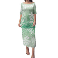 Tiare Tahiti Family Matching Puletasi and Hawaiian Shirt Matcha Polynesia Motifs - Polynesian Pride