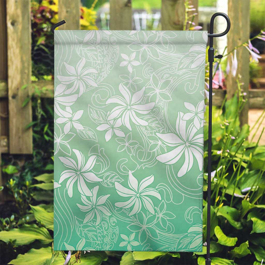 Tiare Tahiti Garden Flag Matcha Polynesia Motifs - Polynesian Pride
