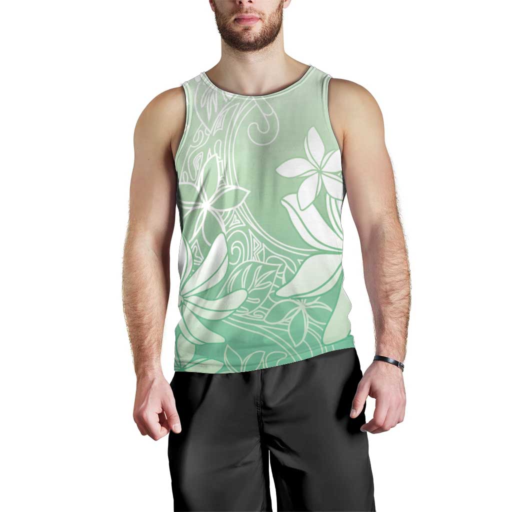 Tiare Tahiti Men Tank Top Matcha Polynesia Motifs - Polynesian Pride