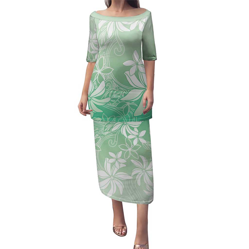 Tiare Tahiti Puletasi Matcha Polynesia Motifs - Polynesian Pride