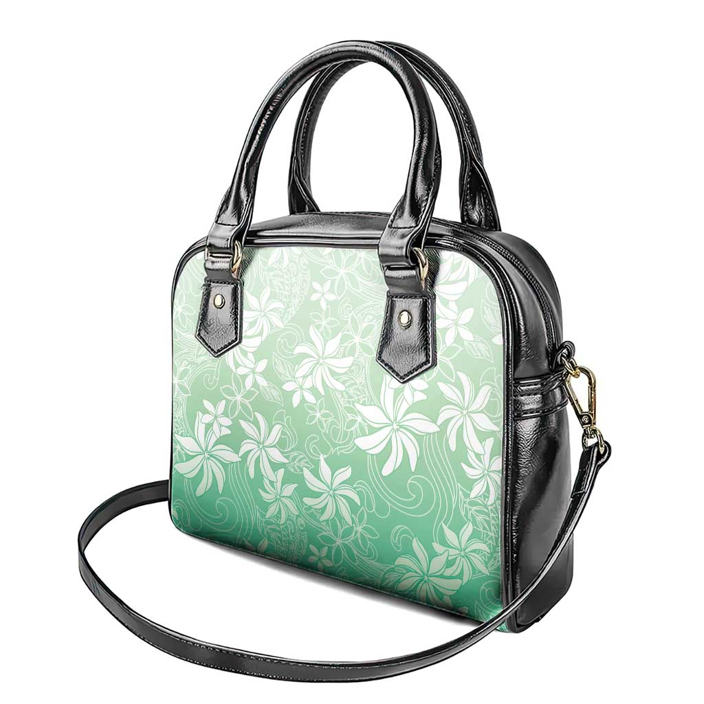 Tiare Tahiti Shoulder Handbag Matcha Polynesia Motifs - Polynesian Pride