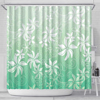 Tiare Tahiti Shower Curtain Matcha Polynesia Motifs - Polynesian Pride