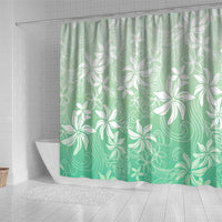 Tiare Tahiti Shower Curtain Matcha Polynesia Motifs - Polynesian Pride