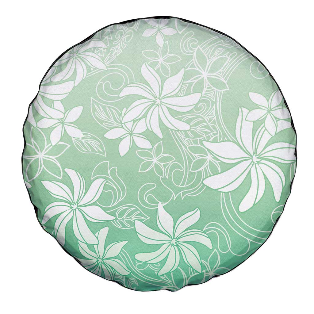 Tiare Tahiti Spare Tire Cover Matcha Polynesia Motifs - Polynesian Pride
