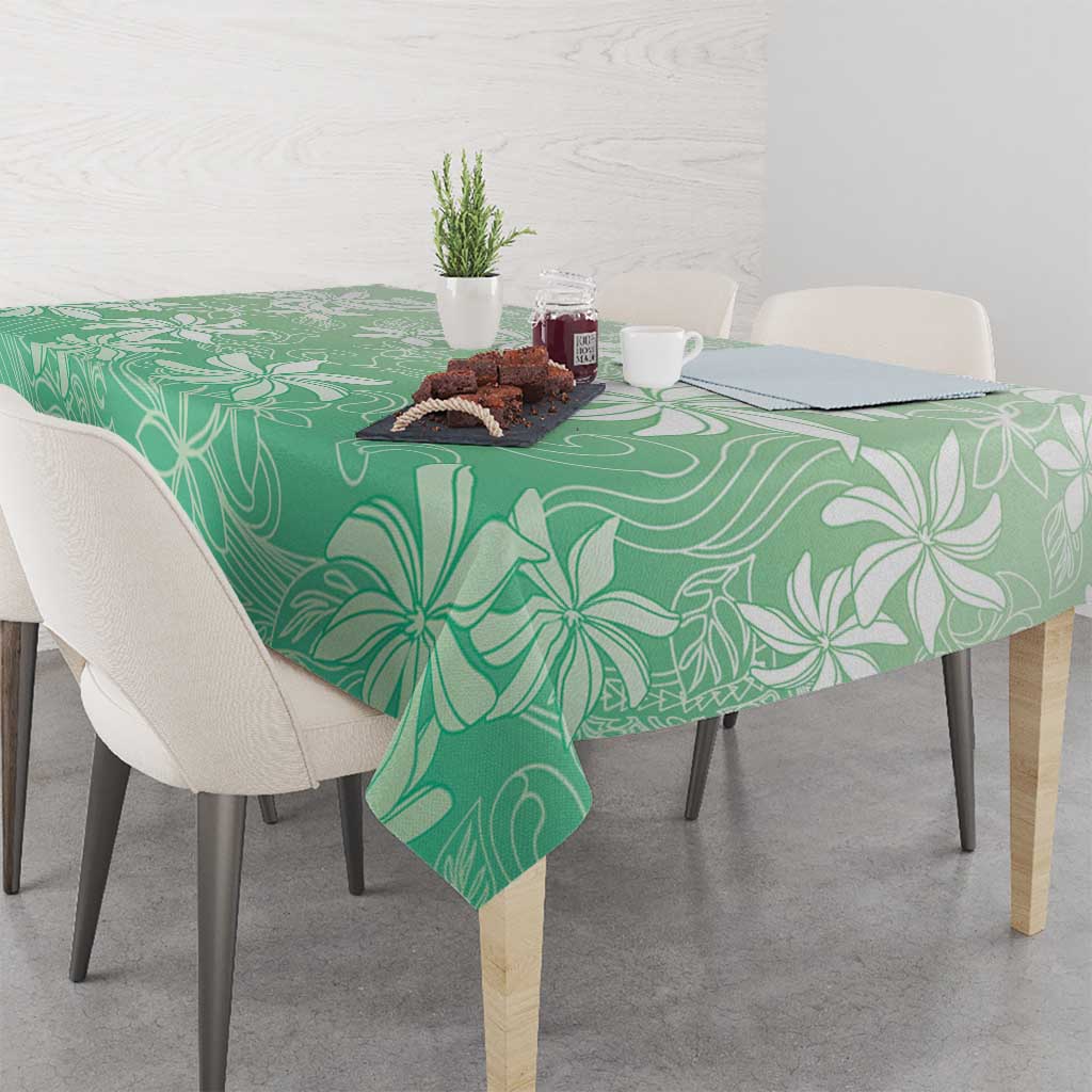 Tiare Tahiti Tablecloth Matcha Polynesia Motifs - Polynesian Pride