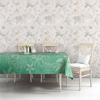 Tiare Tahiti Tablecloth Matcha Polynesia Motifs - Polynesian Pride