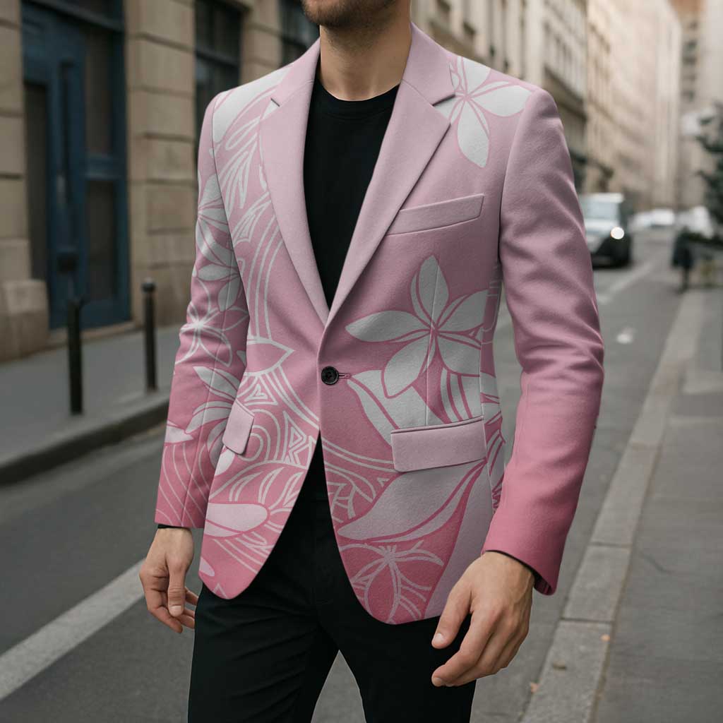 Tiare Tahiti Blazer Pink Polynesia Motifs - Polynesian Pride