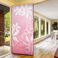 Tiare Tahiti Door Cover Pink Polynesia Motifs - Polynesian Pride