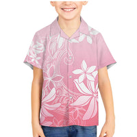 Tiare Tahiti Family Matching Mermaid Dress and Hawaiian Shirt Pink Polynesia Motifs - Polynesian Pride