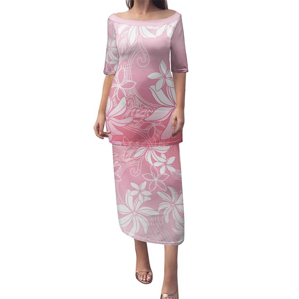 Tiare Tahiti Family Matching Puletasi and Hawaiian Shirt Pink Polynesia Motifs - Polynesian Pride