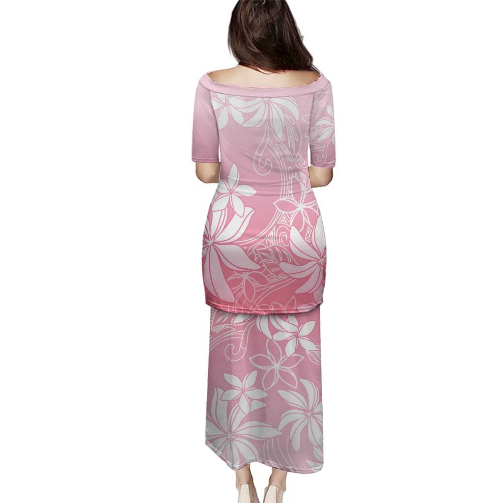Tiare Tahiti Family Matching Puletasi and Hawaiian Shirt Pink Polynesia Motifs - Polynesian Pride