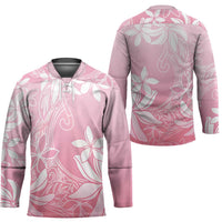 Tiare Tahiti Hockey Jersey Pink Polynesia Motifs - Polynesian Pride