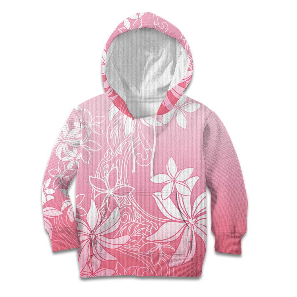 Tiare Tahiti Kid Hoodie Pink Polynesia Motifs - Polynesian Pride