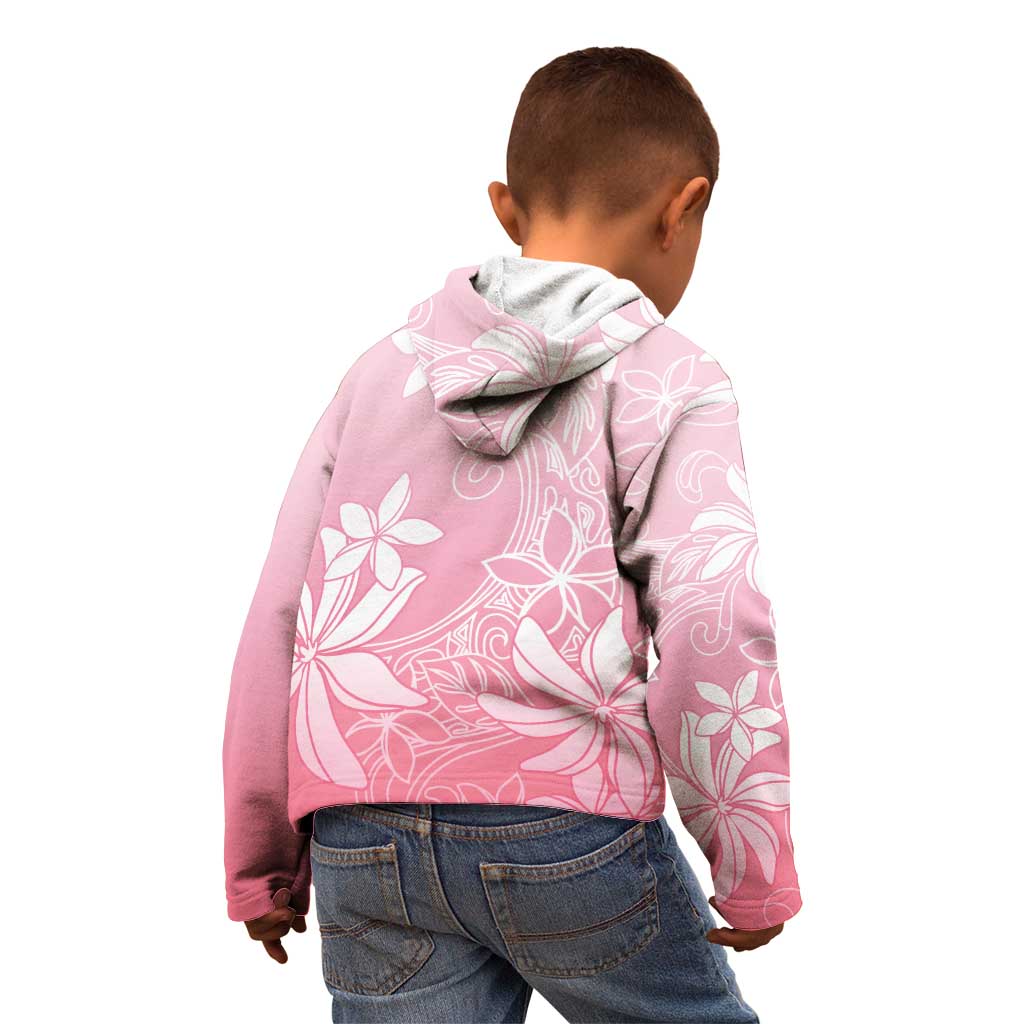 Tiare Tahiti Kid Hoodie Pink Polynesia Motifs - Polynesian Pride