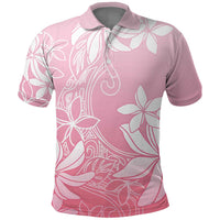 Tiare Tahiti Polo Shirt Pink Polynesia Motifs - Polynesian Pride