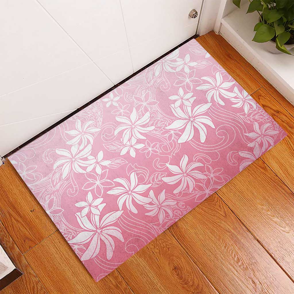 Tiare Tahiti Rubber Doormat Pink Polynesia Motifs - Polynesian Pride