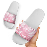 Tiare Tahiti Slide Sandals Pink Polynesia Motifs - Polynesian Pride