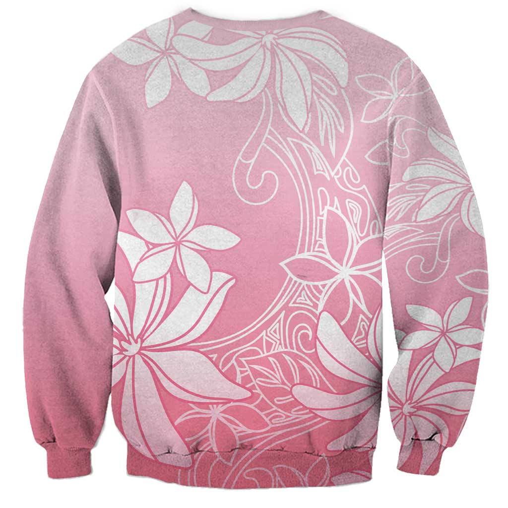 Tiare Tahiti Sweatshirt Pink Polynesia Motifs - Polynesian Pride