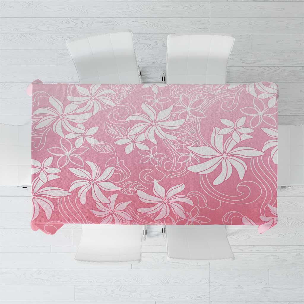 Tiare Tahiti Tablecloth Pink Polynesia Motifs - Polynesian Pride