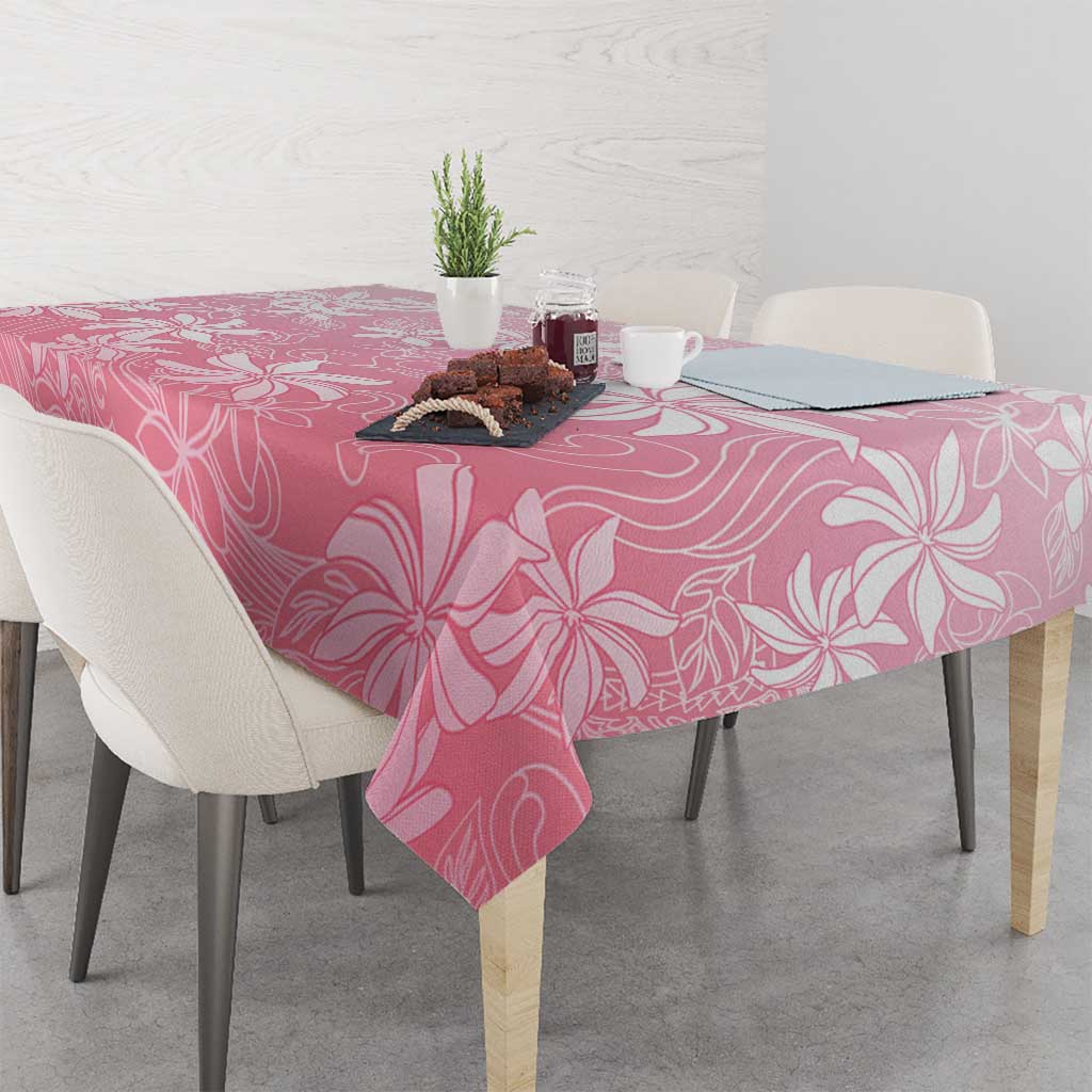 Tiare Tahiti Tablecloth Pink Polynesia Motifs - Polynesian Pride