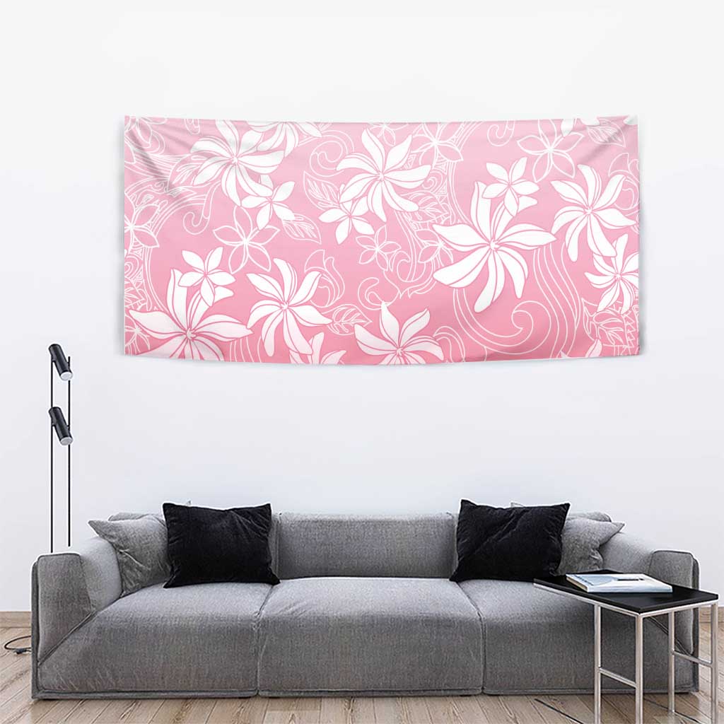 Tiare Tahiti Tapestry Pink Polynesia Motifs - Polynesian Pride
