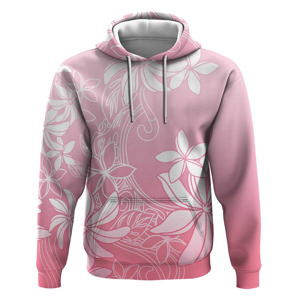 Tiare Tahiti Zip Hoodie Pink Polynesia Motifs - Polynesian Pride