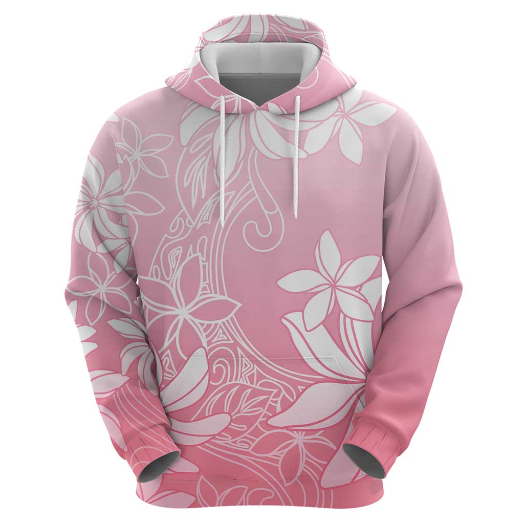 Tiare Tahiti Zip Hoodie Pink Polynesia Motifs - Polynesian Pride