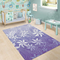 Tiare Tahiti Area Rug Purple Polynesia Motifs - Polynesian Pride