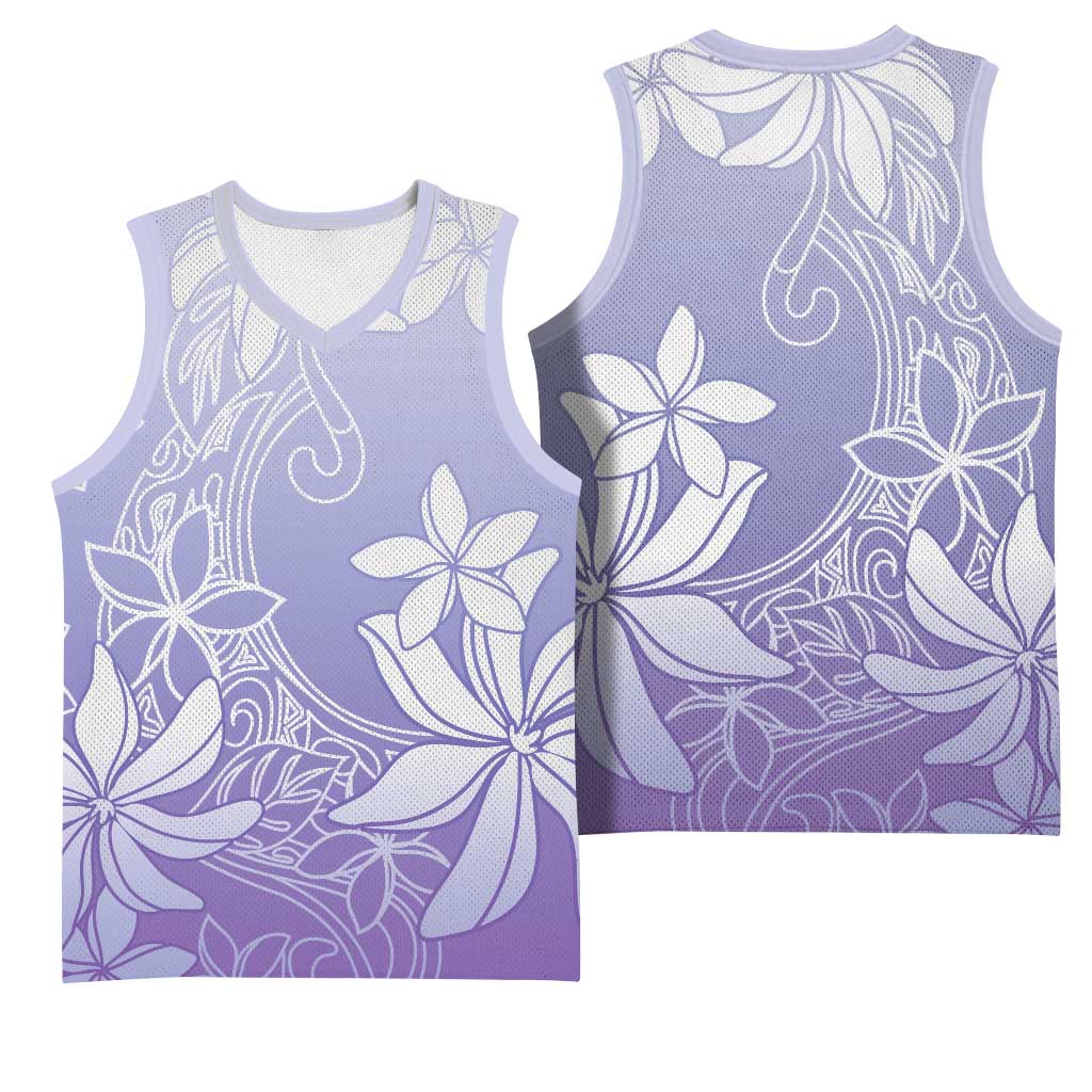 Tiare Tahiti Basketball Jersey Purple Polynesia Motifs - Polynesian Pride
